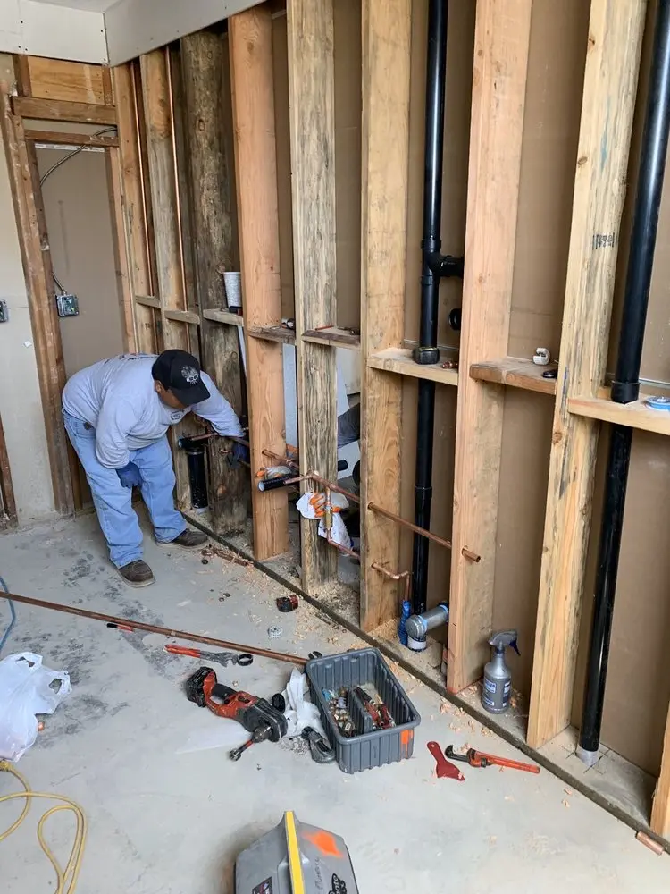 Commercial rough-in plumbing for Water Heater Replacement in Centreville